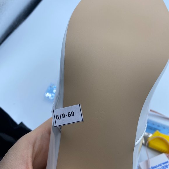 FSJ White Pointy Toe Flats Low Heel Slip On Casual - Picture 10 of 10